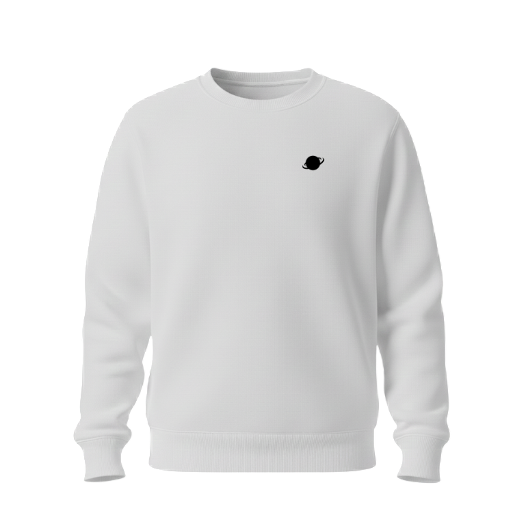 Sweat Uniploration s-capuz Branca (com símbolo)